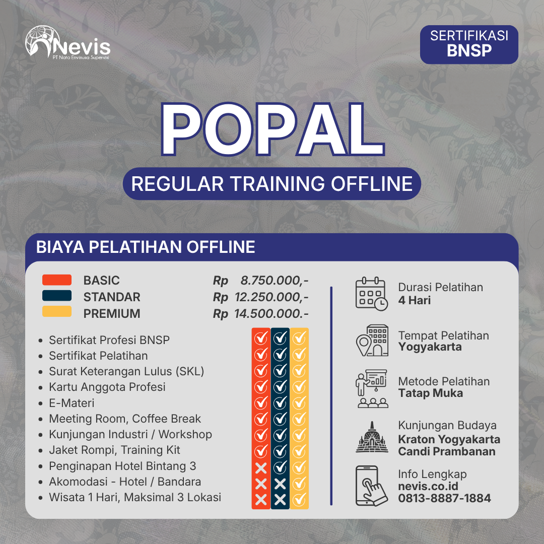 Foto Produk Pelatihan POPAL Sertifikasi BNSP Offline
