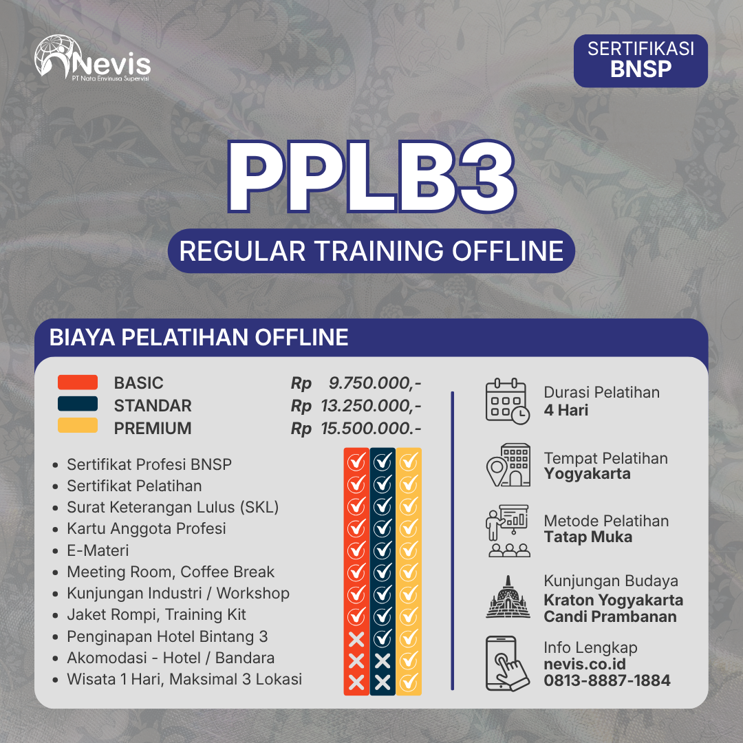 Foto Produk Pelatihan PPLB3 Sertifikasi BNSP Offline