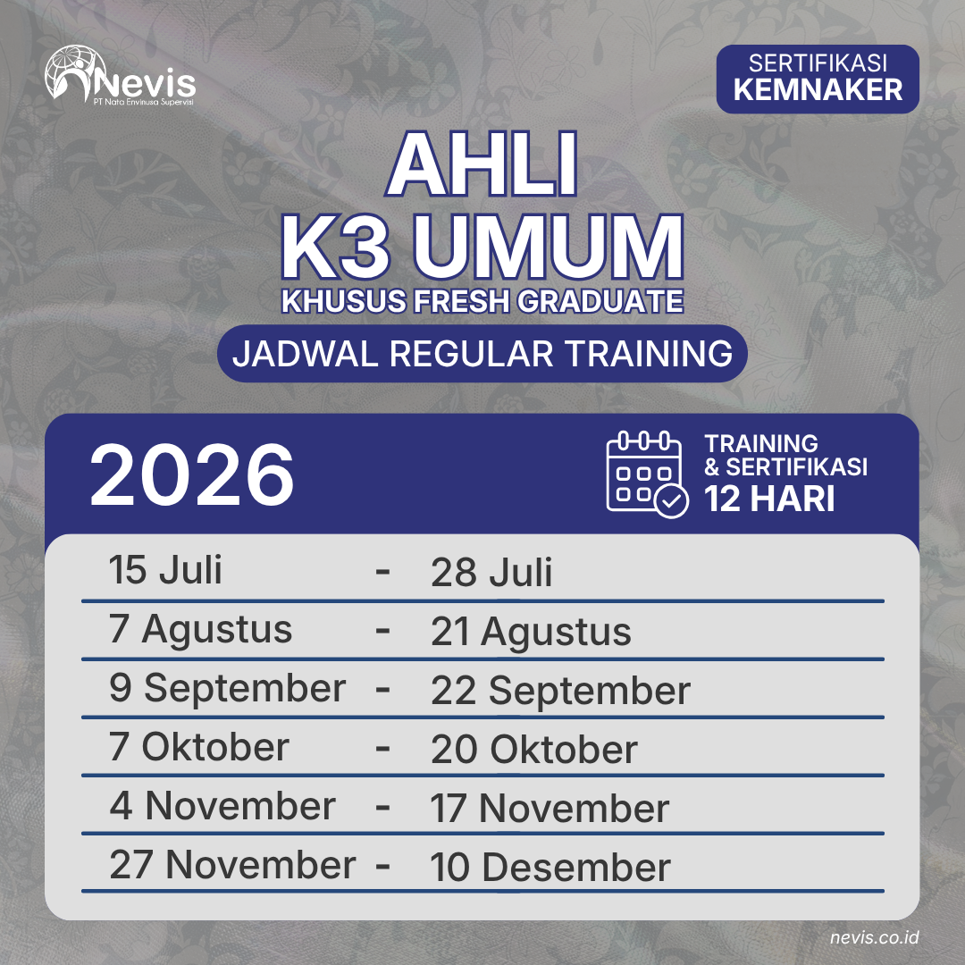 Foto Produk Pelatihan Ahli K3 Umum Sertifikasi KEMNAKER RI Fresh Graduate Offline