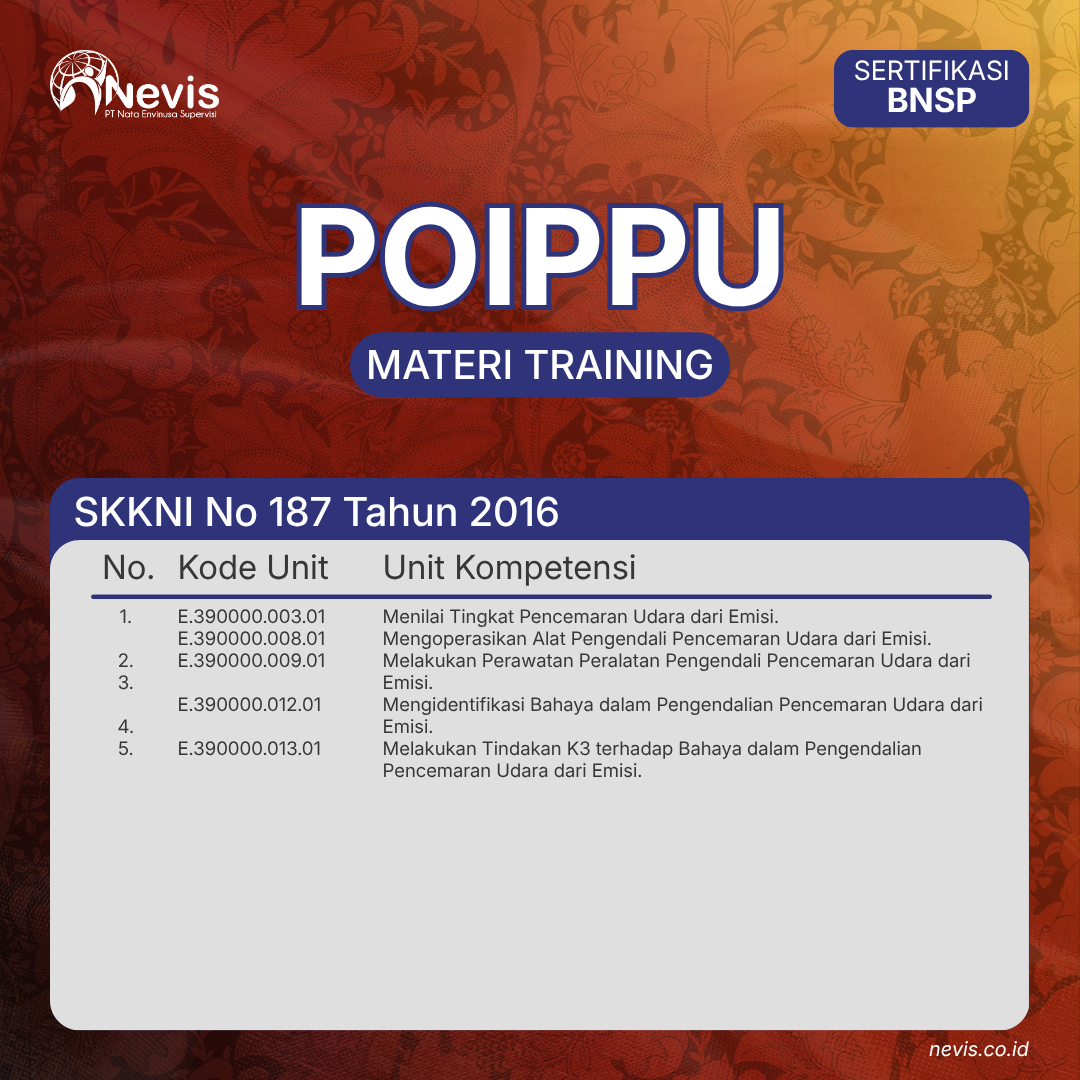 Foto Produk Pelatihan POIPPU Sertifikasi BNSP Online