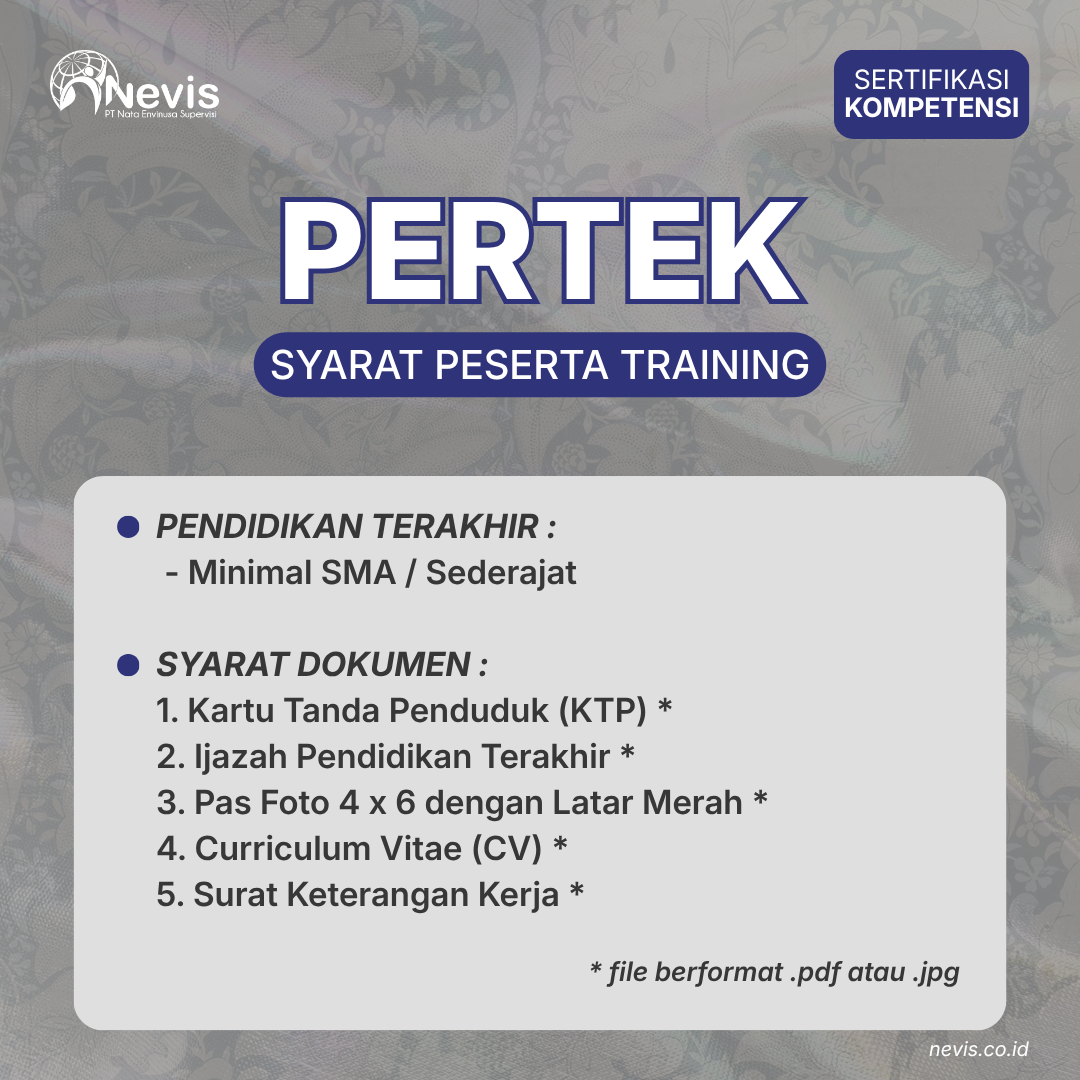 Foto Produk Pelatihan PERTEK Limbah B3, Air Limbah dan Emisi Udara Sertifikasi Kompentensi Offline