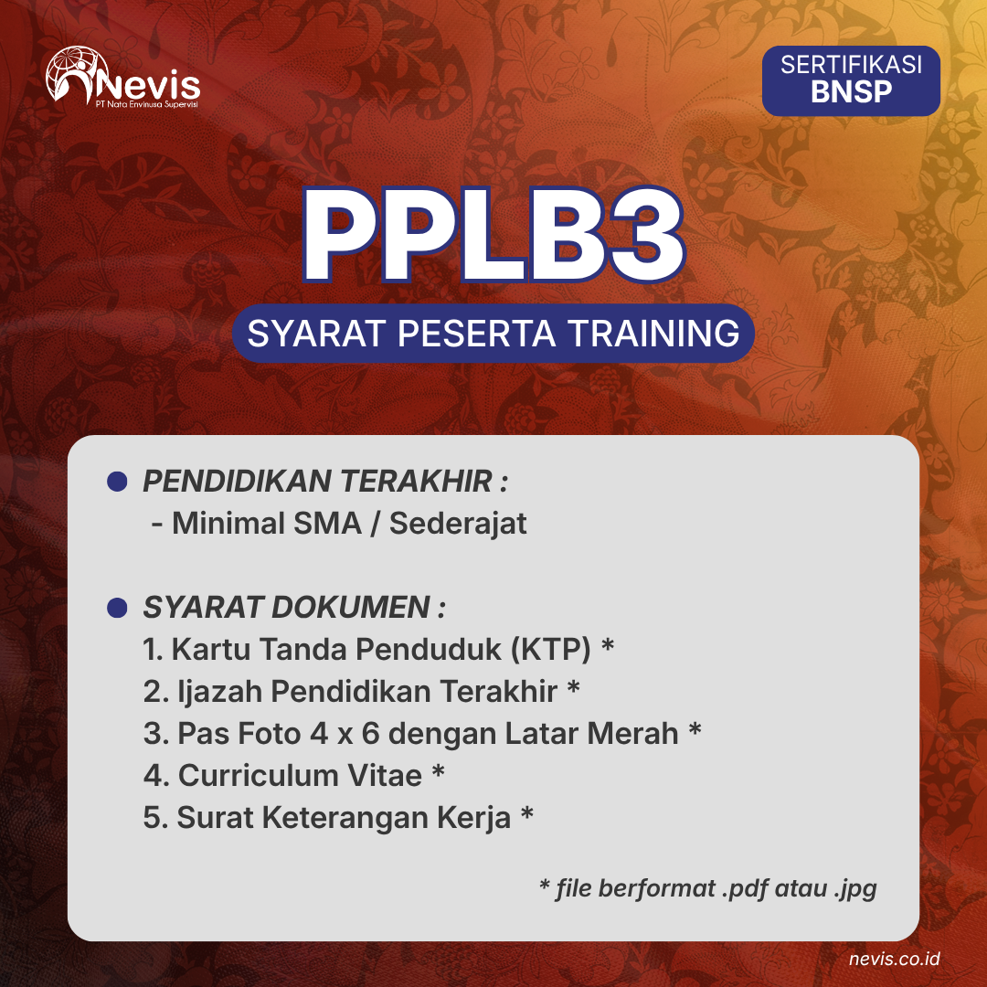 Foto Produk Pelatihan PPLB3 Sertifikasi BNSP Online