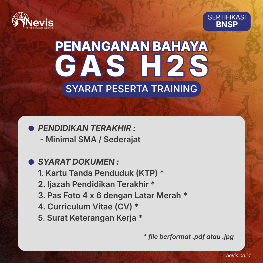 Foto Produk Pelatihan Penanganan Bahaya Gas H2S Sertifikasi BNSP Online