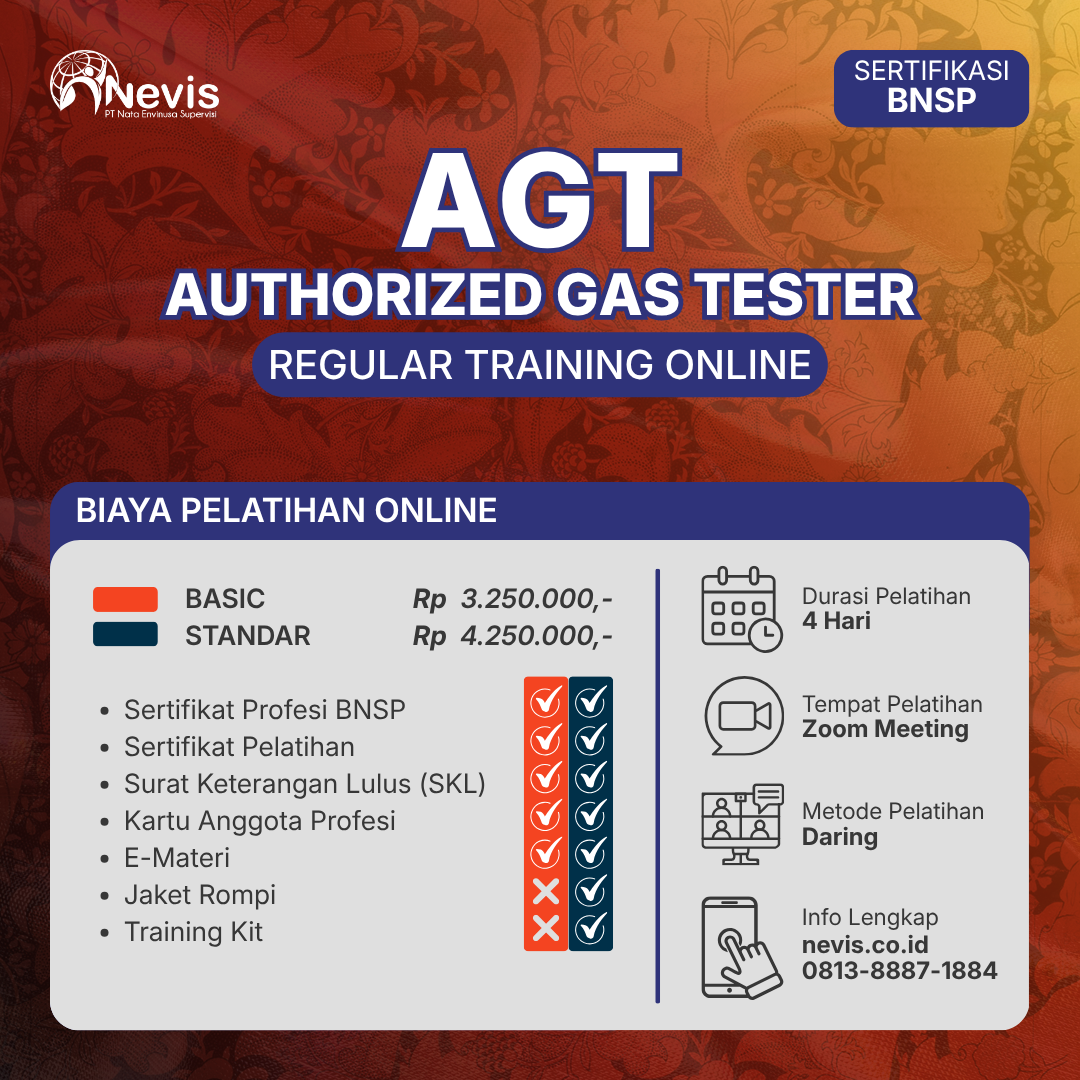 Foto Produk Pelatihan Authorized Gas Tester (AGT) Sertifikasi BNSP Online