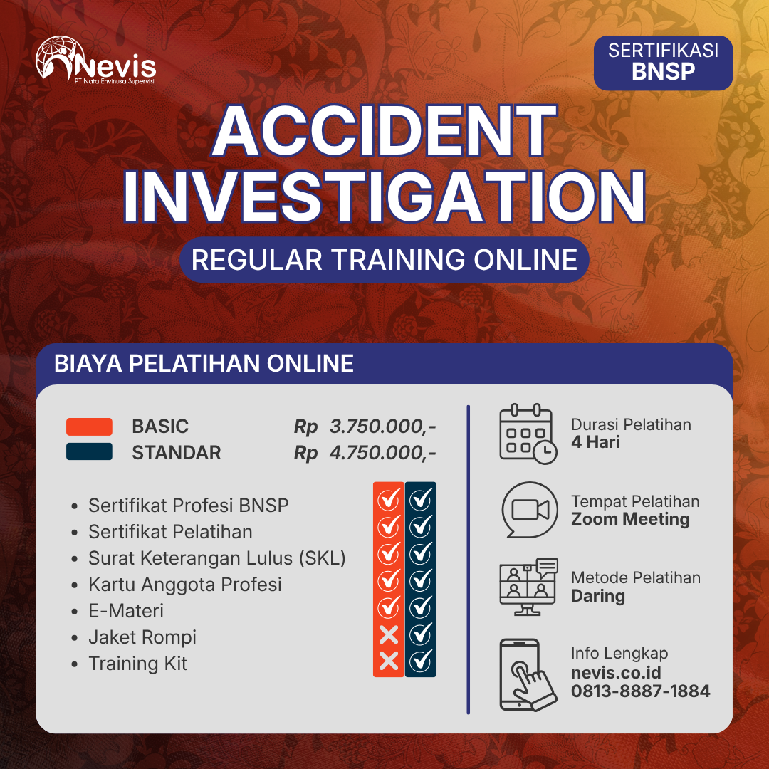 Foto Produk Pelatihan Accident Investigation Sertifikasi BNSP Online