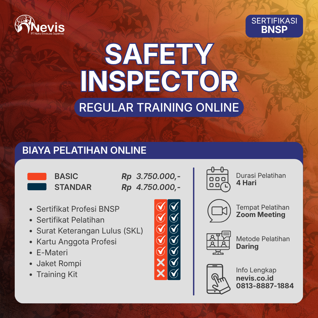 Foto Produk Pelatihan Safety Inspector Sertifikasi BNSP Online
