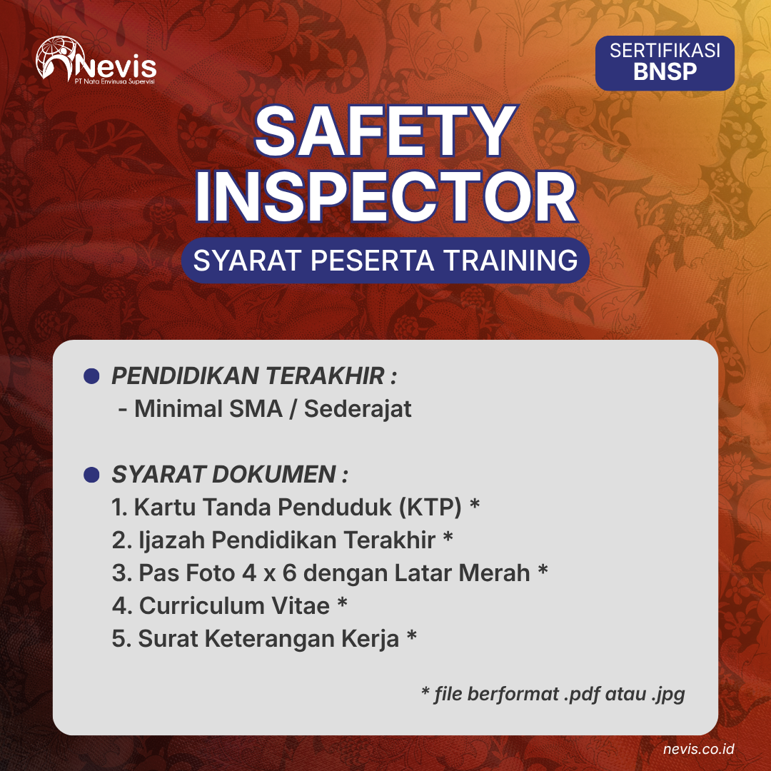 Foto Produk Pelatihan Safety Inspector Sertifikasi BNSP Online