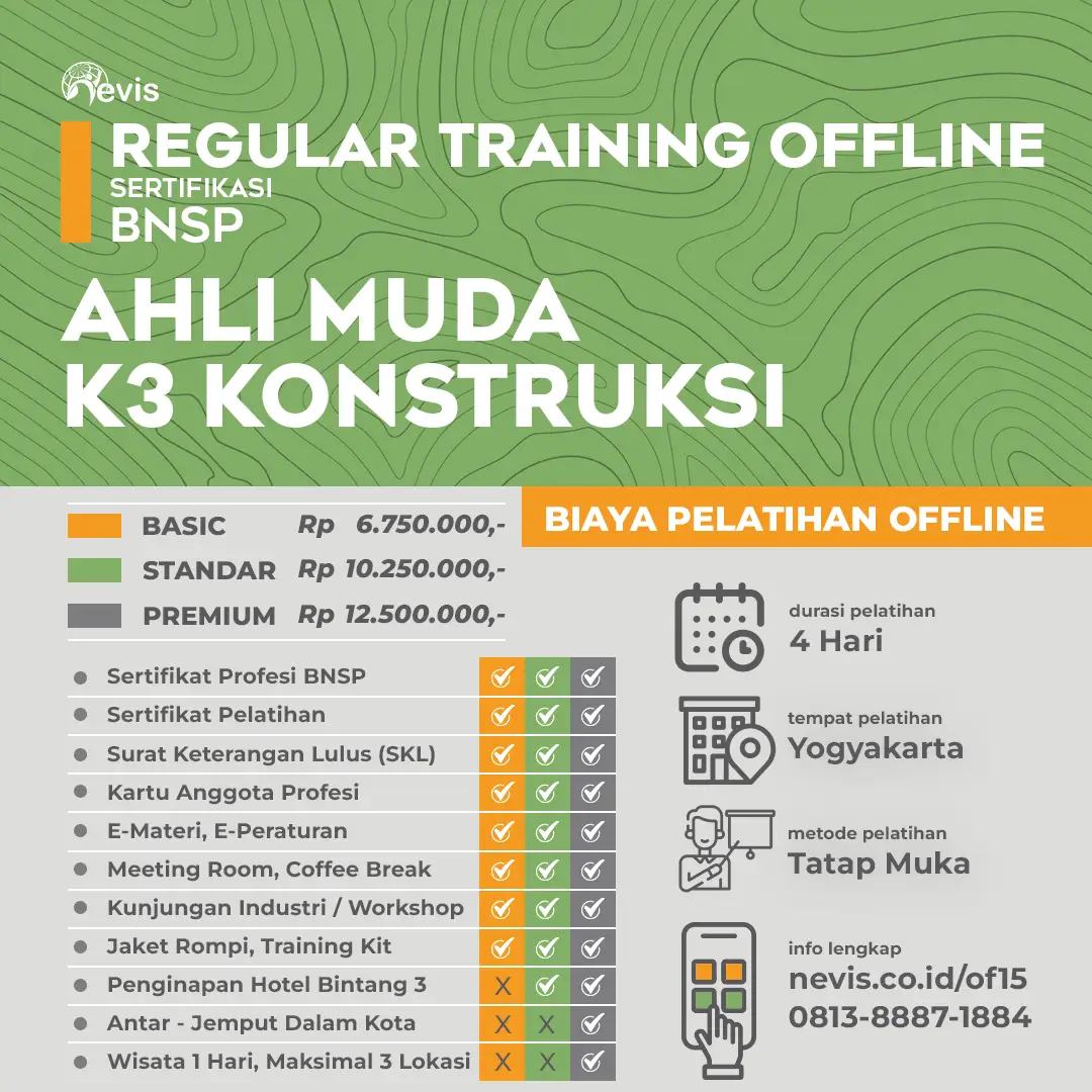 Foto Produk Pelatihan Ahli Muda K3 Konstruksi Sertifikasi BNSP Offline