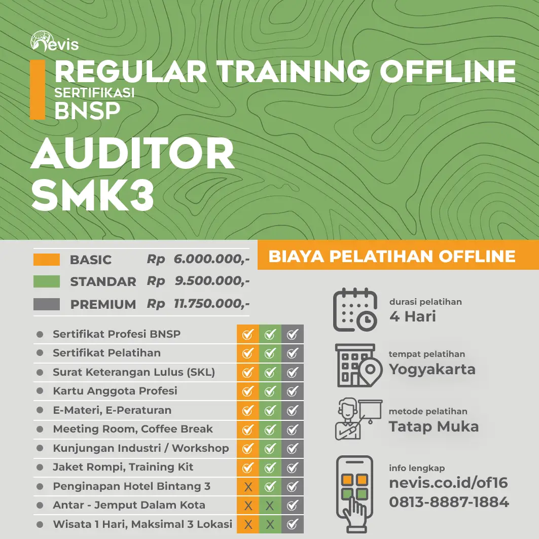 Foto Produk Pelatihan Auditor SMK3 Sertifikasi BNSP Offline