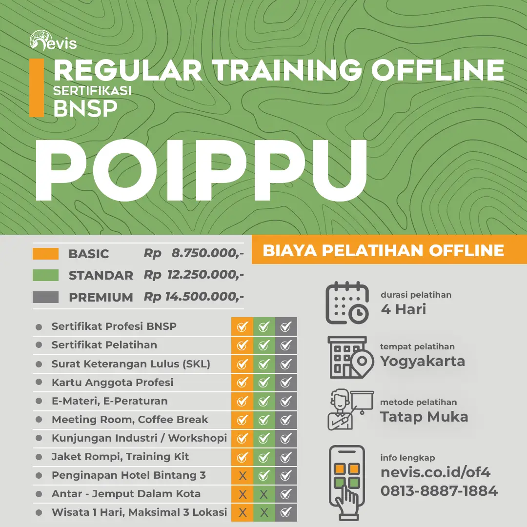 Foto Produk Pelatihan POIPPU Sertifikasi BNSP Offline