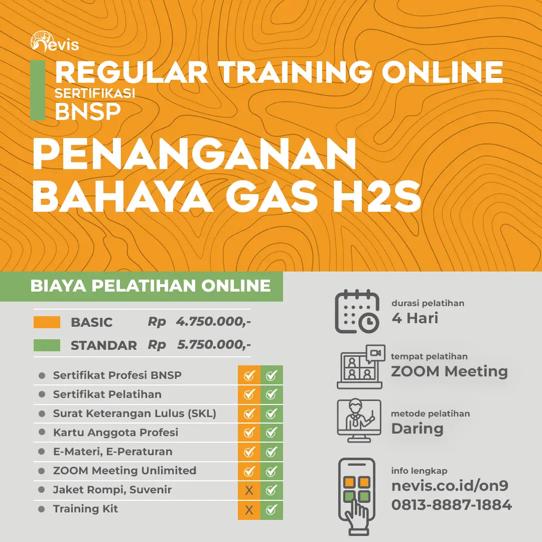 Foto Produk Pelatihan Penanganan Bahaya Gas H2S Sertifikasi BNSP Online