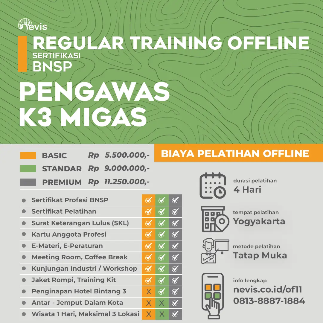 Foto Produk Pelatihan Pengawas K3 Migas Sertifikasi BNSP Offline