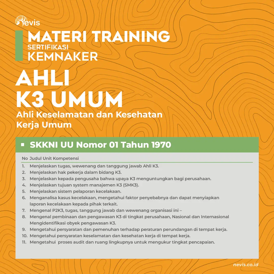 Foto Produk Pelatihan Ahli K3 Umum Sertifikasi KEMNAKER RI Online