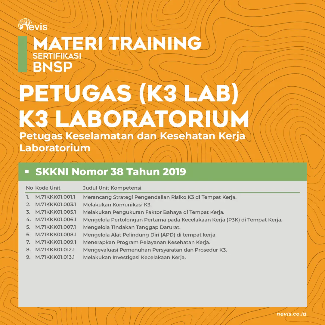 Foto Produk Pelatihan Petugas K3 Laboratorium Sertifikasi BNSP Online