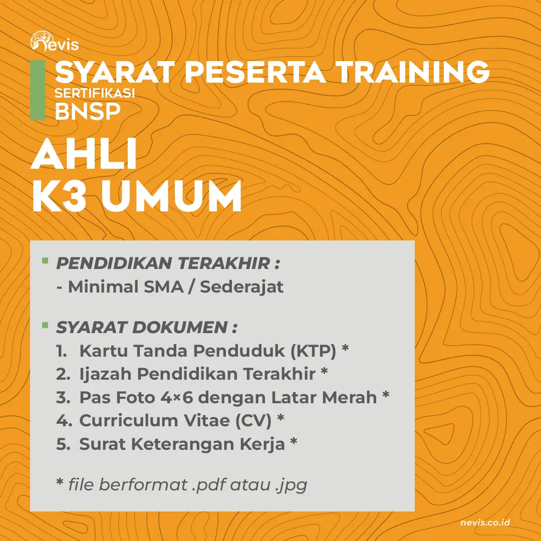 Foto Produk Pelatihan Ahli K3 Umum Sertifikasi BNSP Online