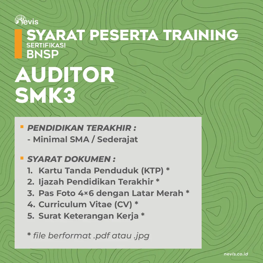 Foto Produk Pelatihan Auditor SMK3 Sertifikasi BNSP Offline