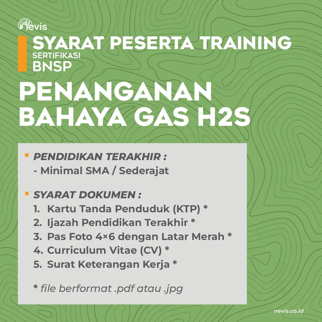 Foto Produk Pelatihan Penanganan Bahaya Gas H2S Sertifikasi BNSP Offline