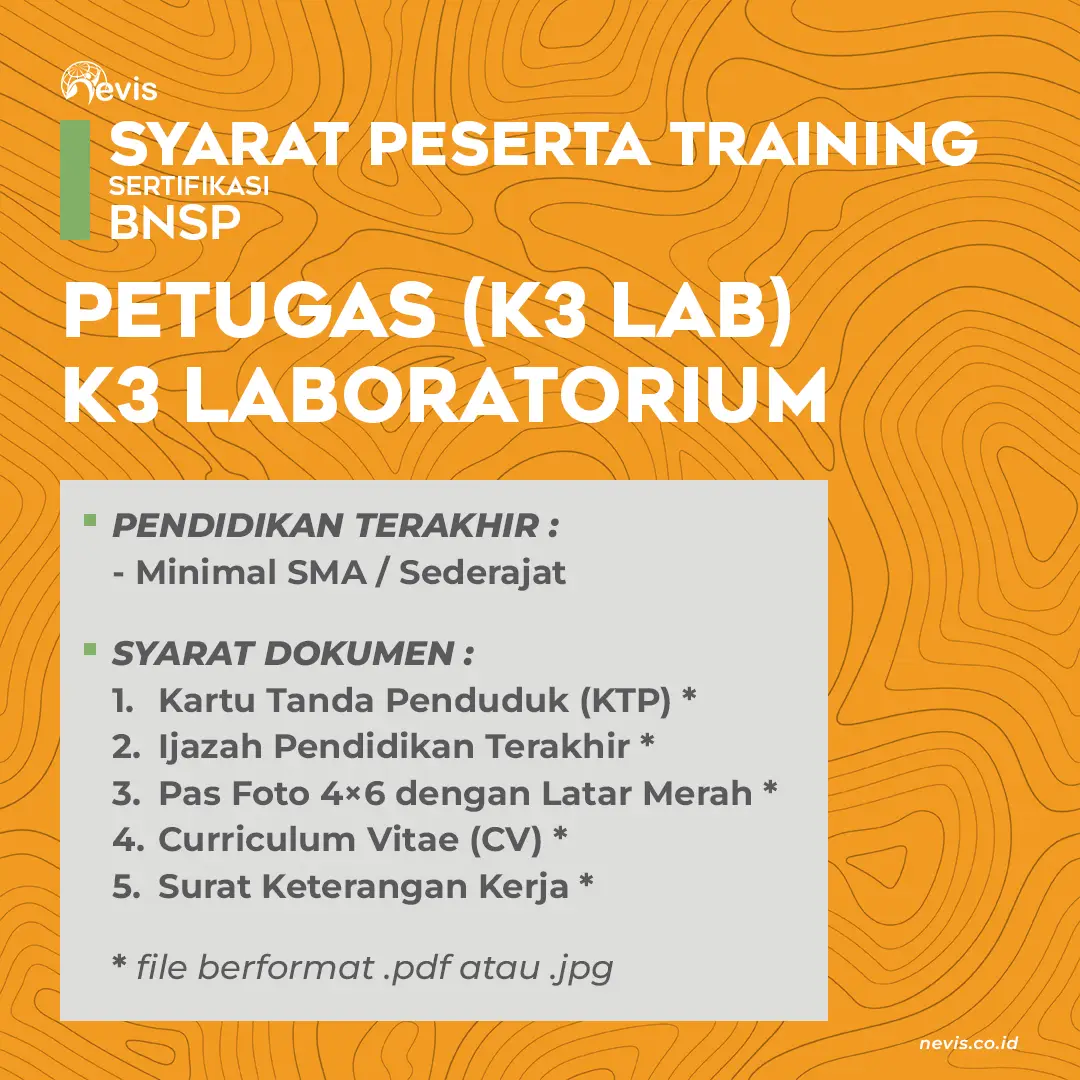 Foto Produk Pelatihan Petugas K3 Laboratorium Sertifikasi BNSP Online