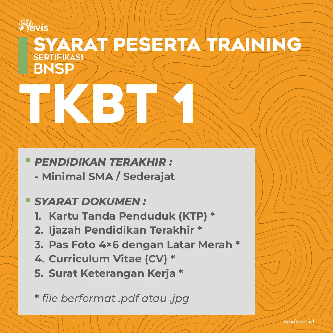 Foto Produk Pelatihan TKBT 1 Sertifikasi BNSP Online