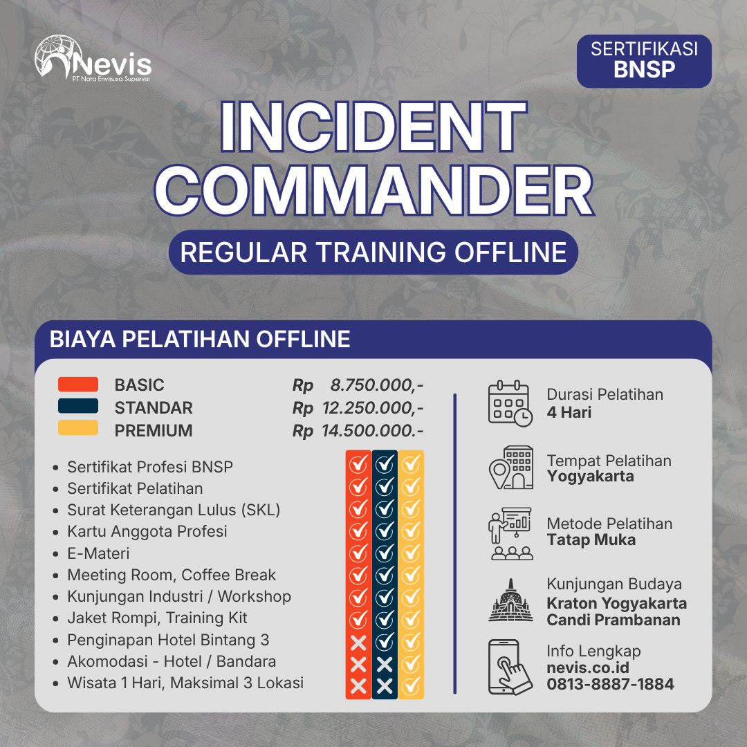 Foto Produk Pelatihan Incident Commander (IC) Sertifikasi BNSP Offline