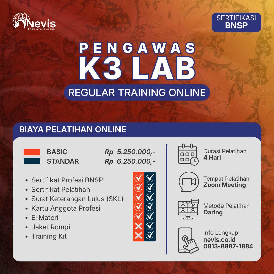 Foto Produk Pelatihan Pengawas K3 Laboratorium Sertifikasi BNSP Online
