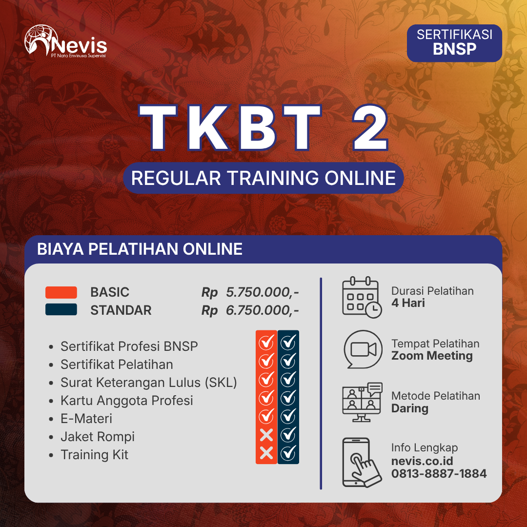 Foto Produk Pelatihan TKBT 2 Sertifikasi BNSP Online