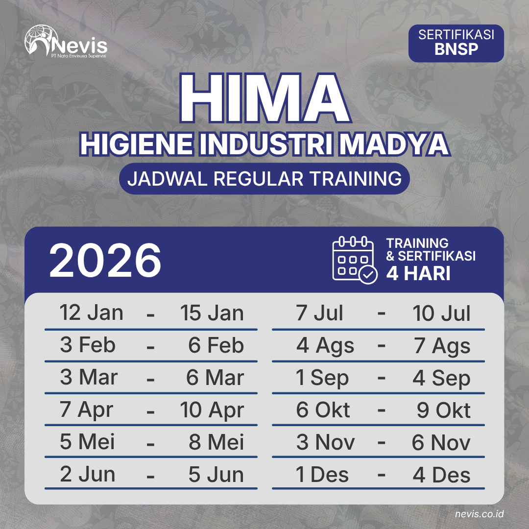 Foto Produk Pelatihan Higiene Industri Madya (HIMA) Sertifikasi BNSP Offline