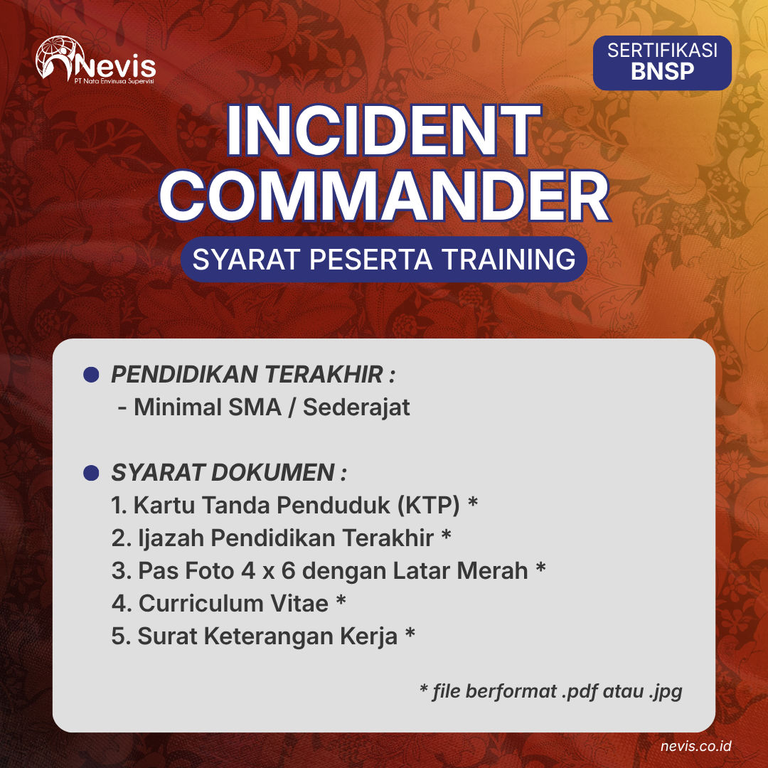 Foto Produk Pelatihan Incident Commander (IC) Sertifikasi BNSP Online