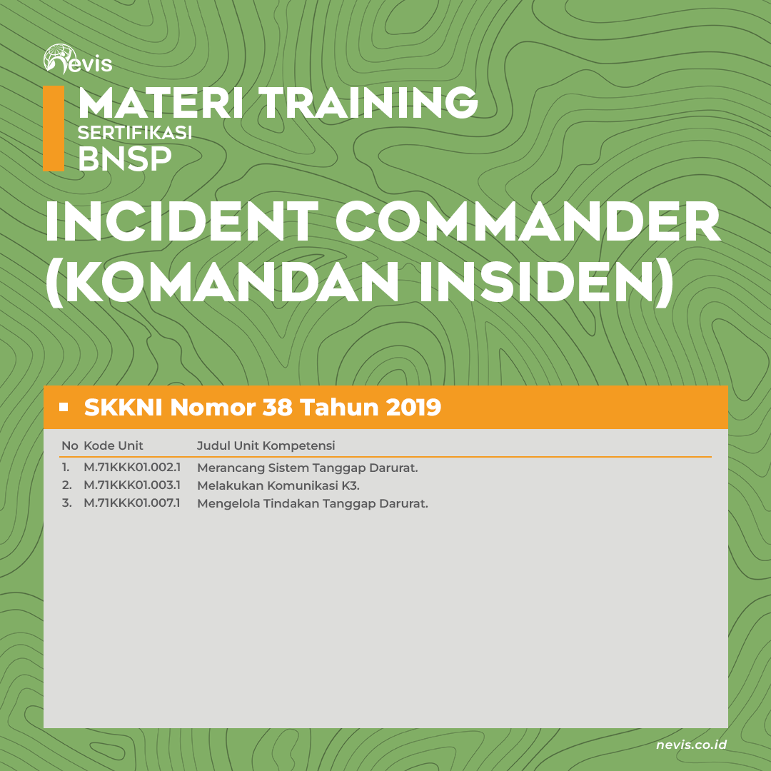 Foto Produk Pelatihan Incident Commander (IC) Sertifikasi BNSP Offline