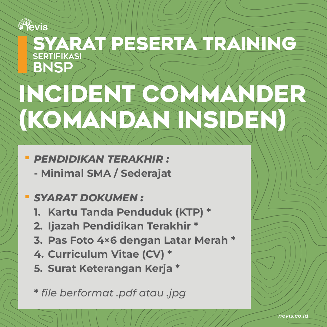 Foto Produk Pelatihan Incident Commander (IC) Sertifikasi BNSP Offline