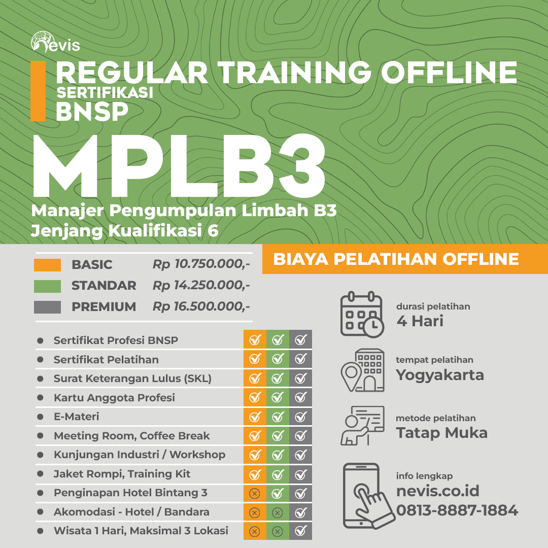 Foto Produk Pelatihan MPLB3 (Manager Pengumpulan Limbah B3) Offline