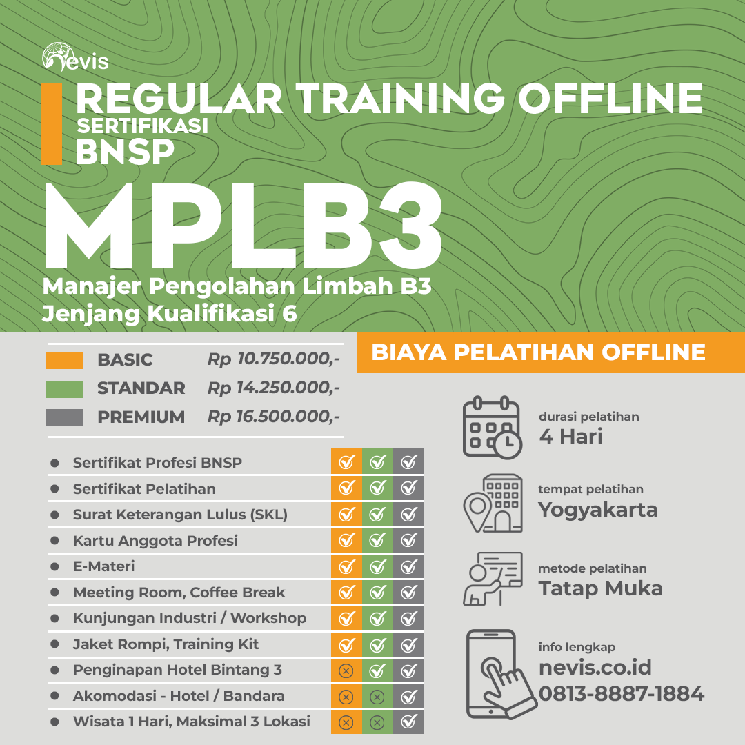 Foto Produk Pelatihan MPLB3 (Manager Pengolahan Limbah B3) Offline