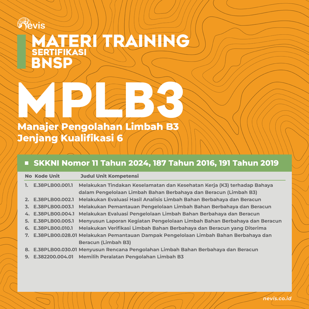 Foto Produk Pelatihan MPLB3 (Manager Pengolahan Limbah B3) Online