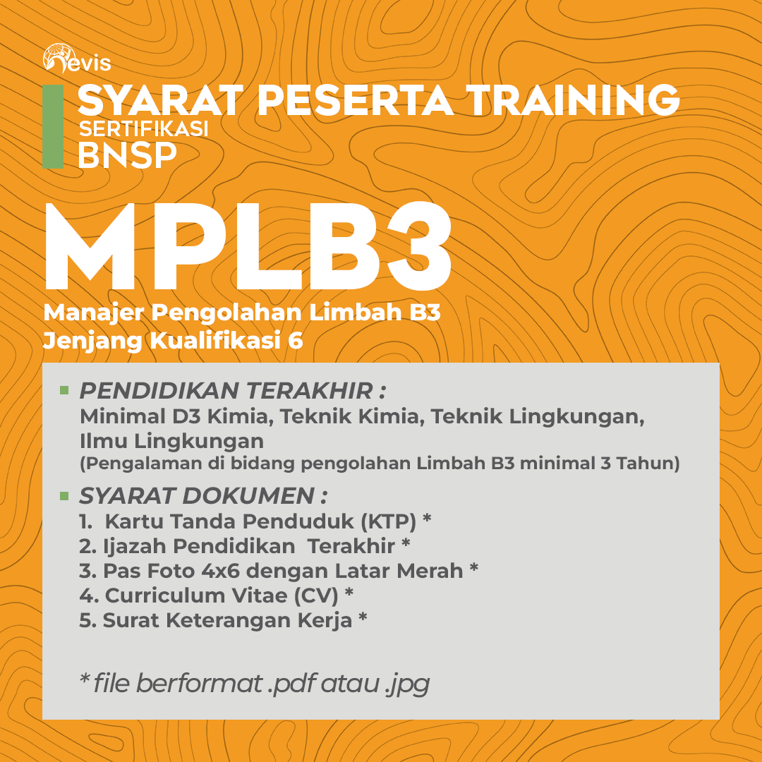 Foto Produk Pelatihan MPLB3 (Manager Pengolahan Limbah B3) Online